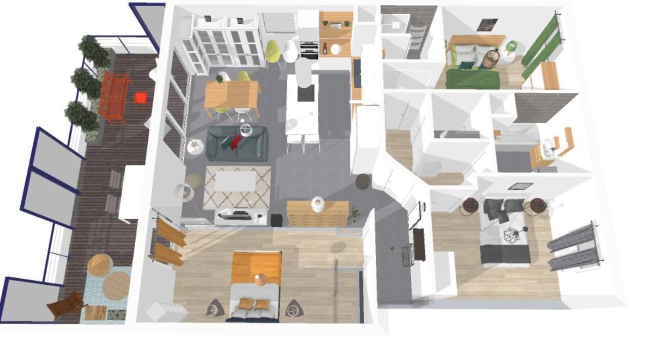 Апартаменты Expat Renting - Le Mosaique - Patte D'Oie - Parking Тулуза Экстерьер фото